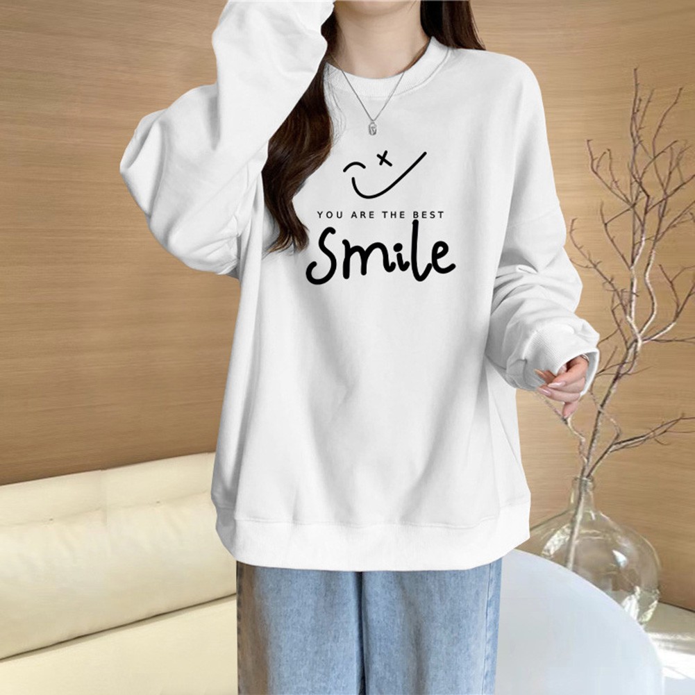 Printed Sweatshirt Thickened Sweatshirt Applicable To Female Moderate Elasticity - Picture 4 of 6