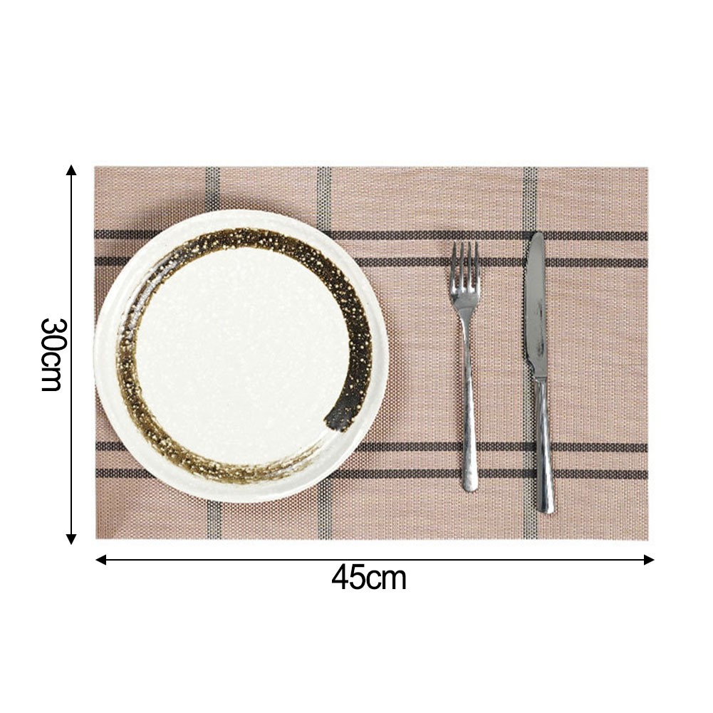 Dining Table Mats 4 Pack Waterproof Heat Resistant 18x12 Inch PVC Material - Picture 14 of 16