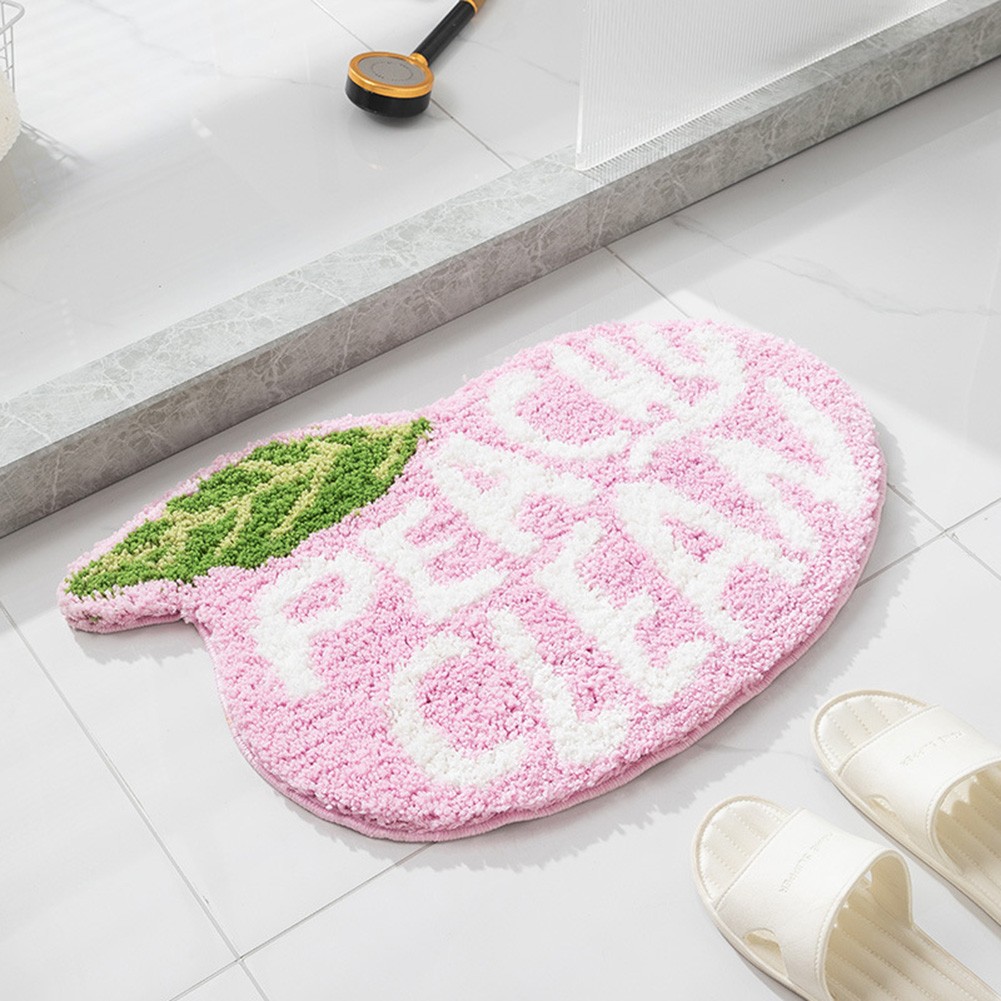 Machine Washable Peachy Soft Bath Mat with Non Slip Backing 16 by 24 Inches