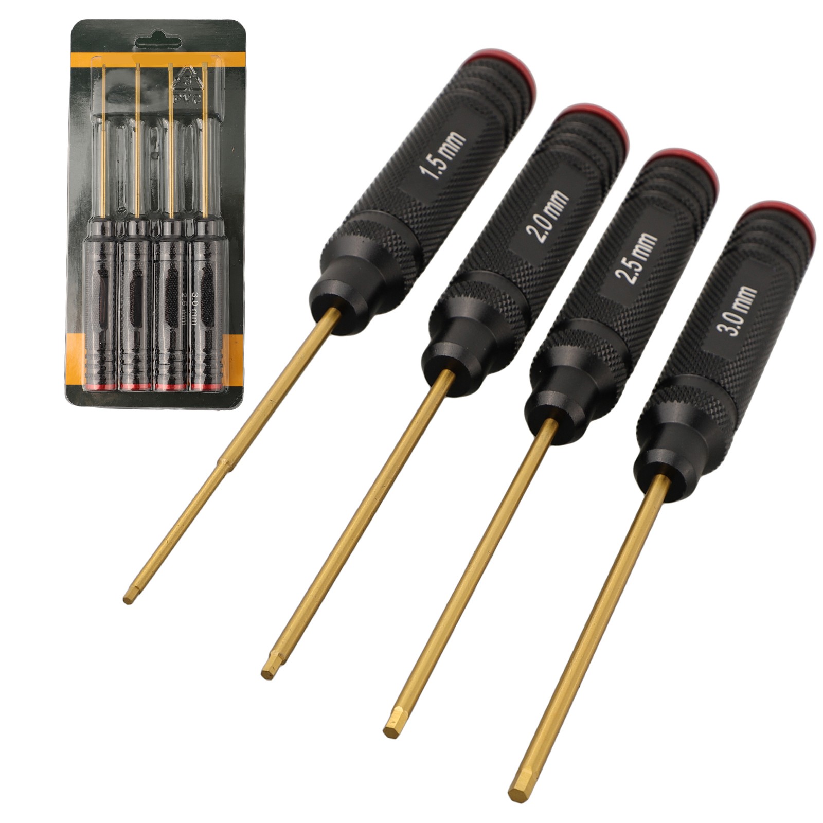 For RC Tools Hex Screwdriver Set with Sizes 1 5mm 2 0mm 2 5mm 3 0mm for Models - Picture 15 of 18