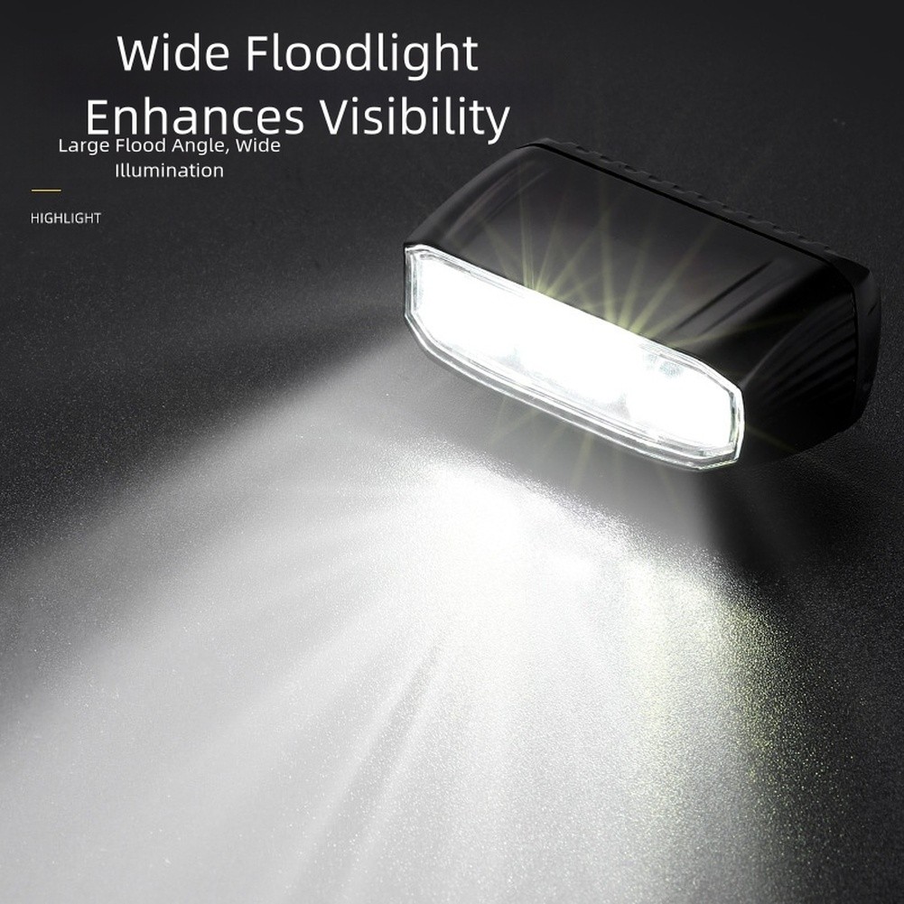 Phare Vélo électrique 6-60V étanche IPX6 : Lampe LED Haute Luminosité Pour Trajet Urbain, Rando, Camping, Montage Sans Outil