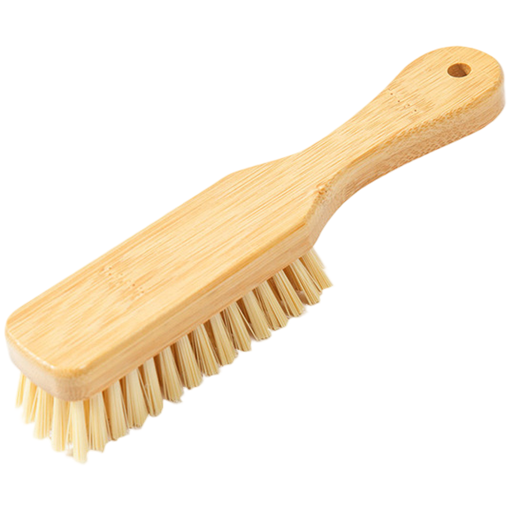 Wooden Handle Brush with PET Bristles for Cleaning For Clothes Shoes Surfaces