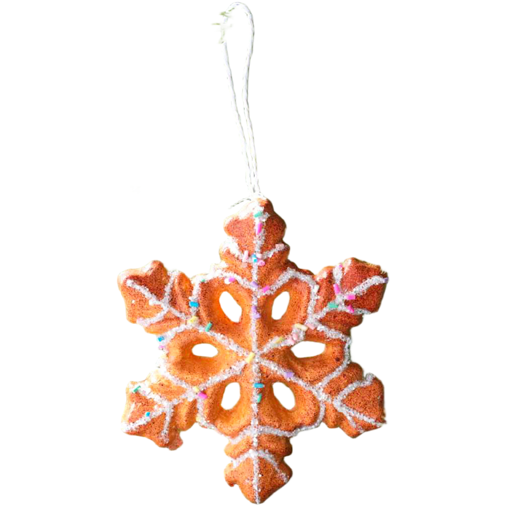 Festive Foam Hanging Ornaments Set Cookie Man Snowflake Star Tree Decorations - Picture 15 of 19
