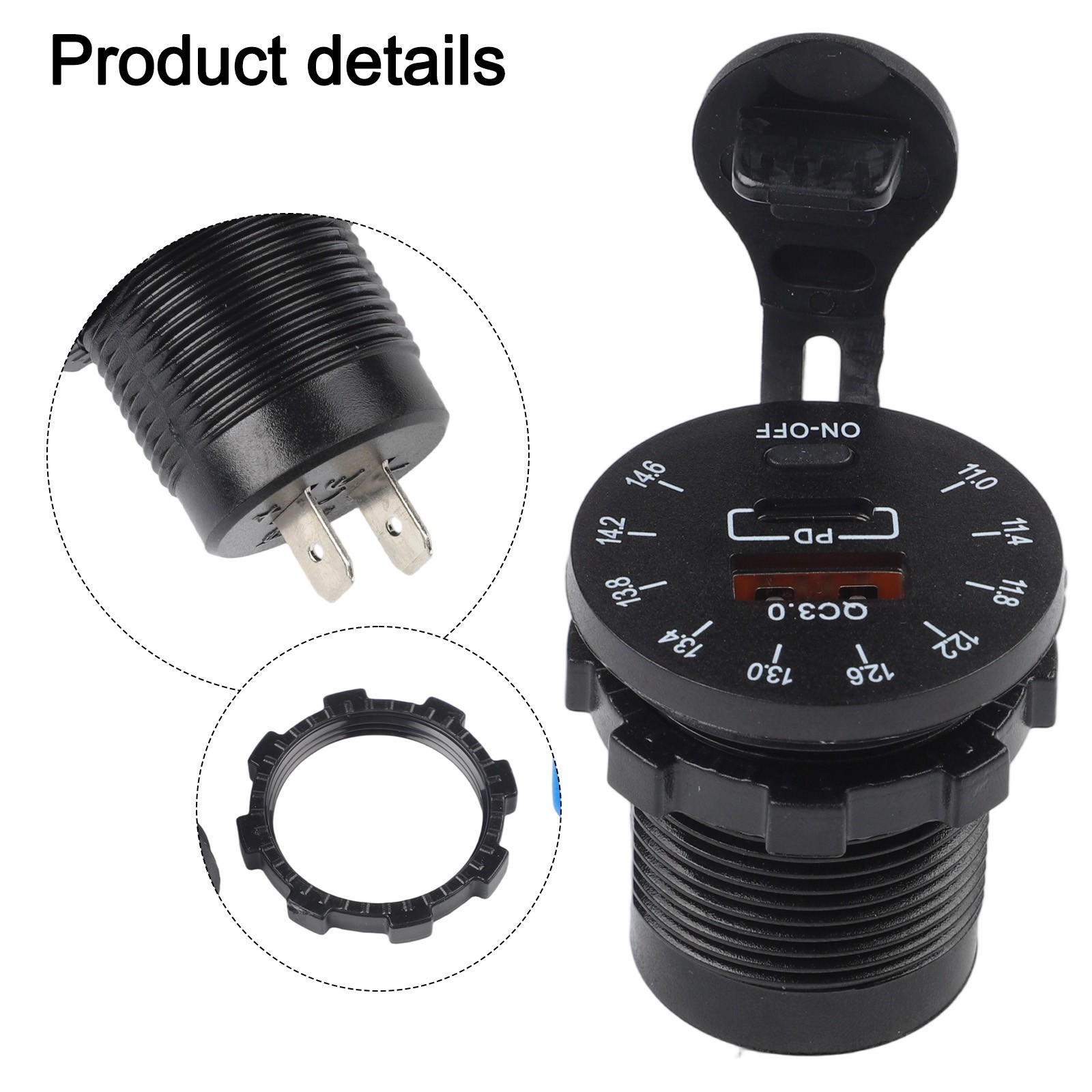 Innovative 45W Fast Charge Socket with LED Indicator for Enhanced Safety