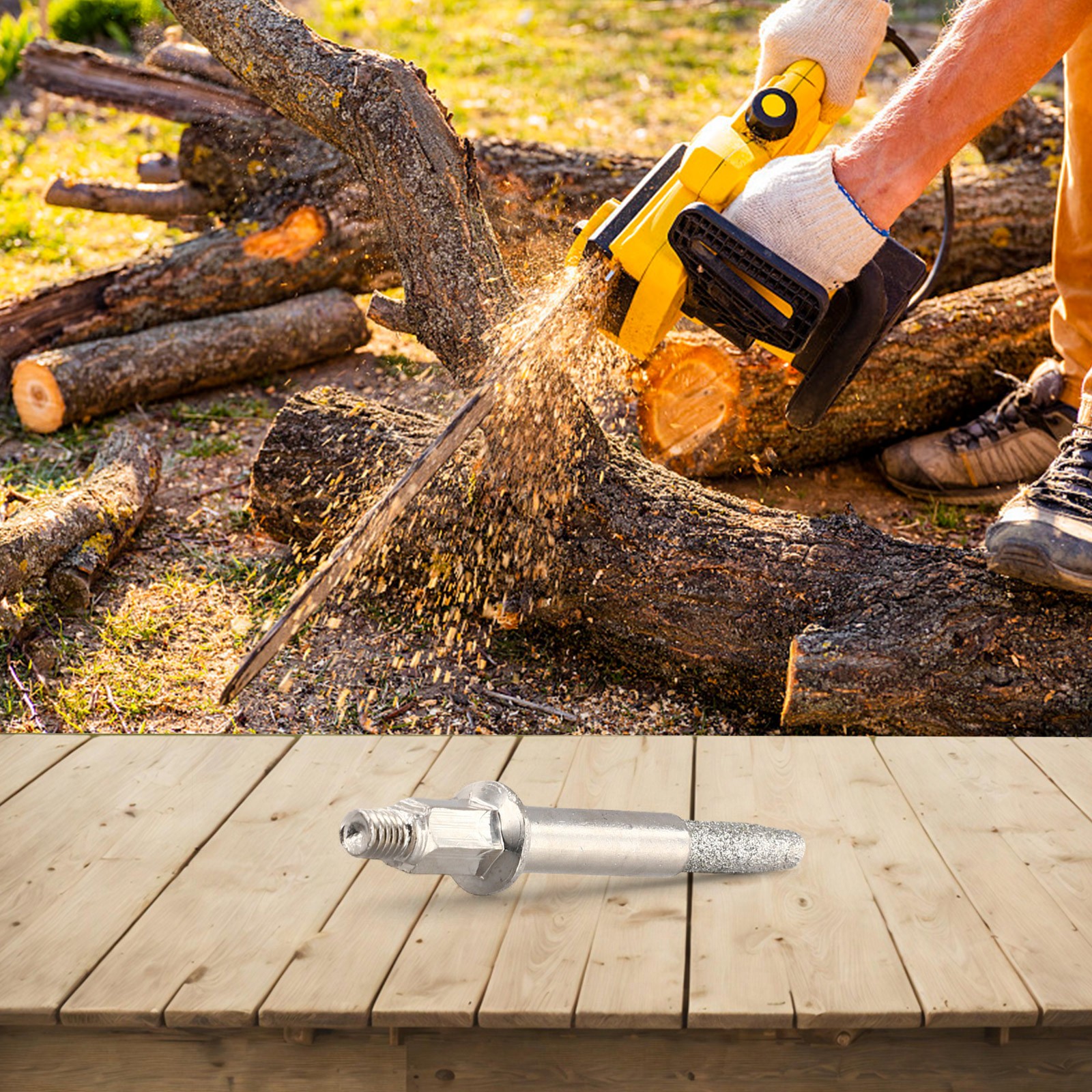 Quick Electric Chainsaw Sharpener Tool for Safe Fast Wood and Garden Work