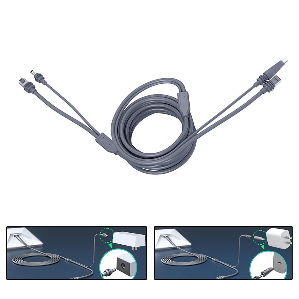 Portable for 2 in 1 Cable for Starlink For Mini 16.4 ft with Dual Function