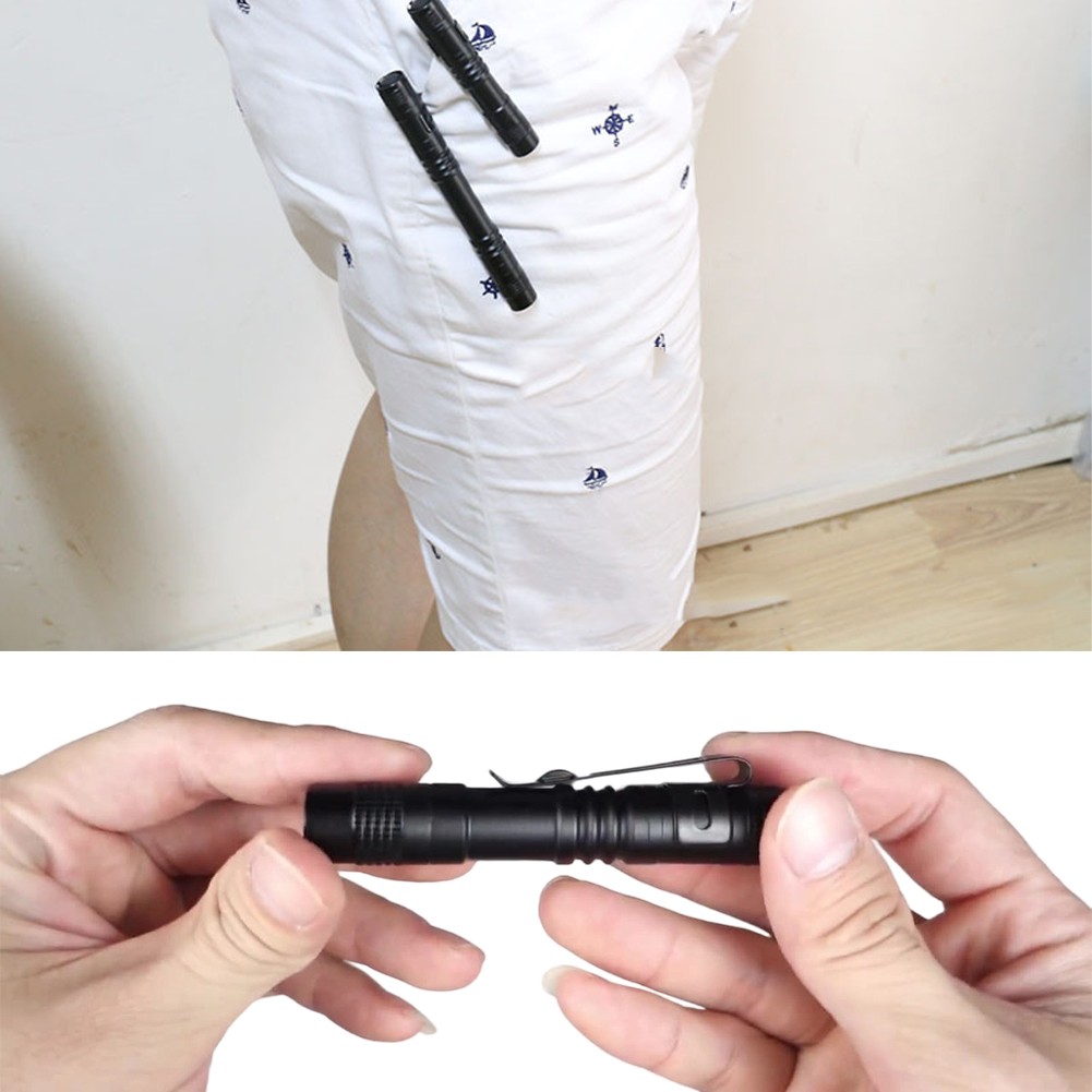 Portable Waterproof LED Penlight Compact Aluminum Alloy for Outdoor Use