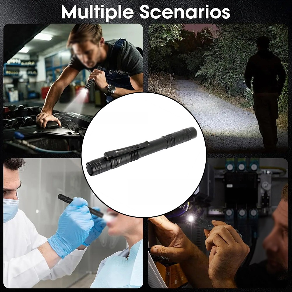 Portable Waterproof LED Penlight Compact Aluminum Alloy for Outdoor Use