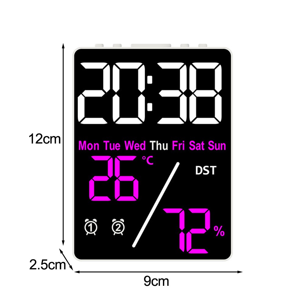 Digital Clock Multi-Function Electronic Clock For Office User-Friendly Interface