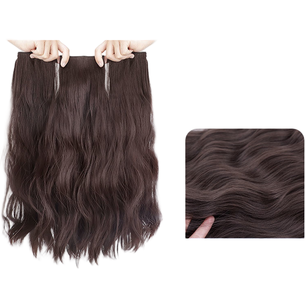 Water Wave Clip In Hair Extensions 3 Pieces For Full Head Coverage Human Hair - Picture 11 of 16