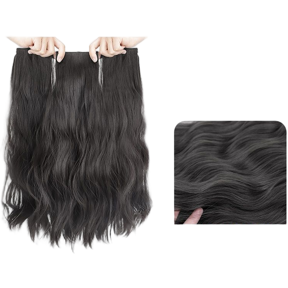 Water Wave Clip In Hair Extensions 3 Pieces For Full Head Coverage Human Hair - Picture 9 of 16