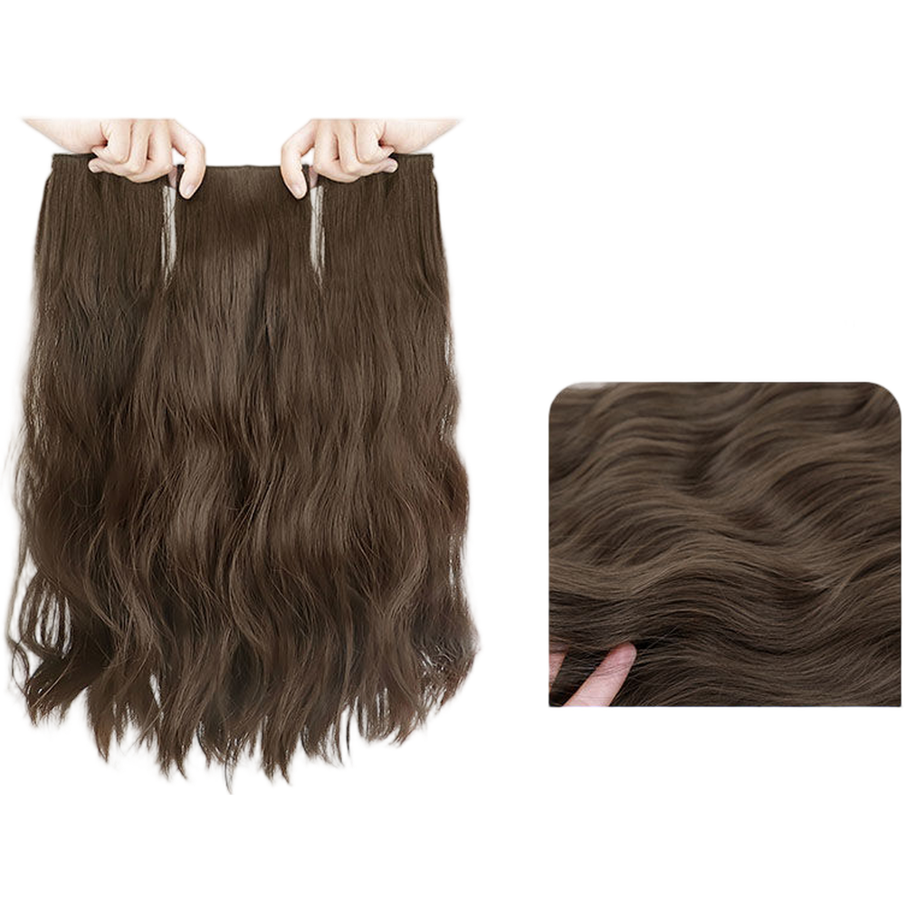 Water Wave Clip In Hair Extensions 3 Pieces For Full Head Coverage Human Hair - Picture 12 of 16