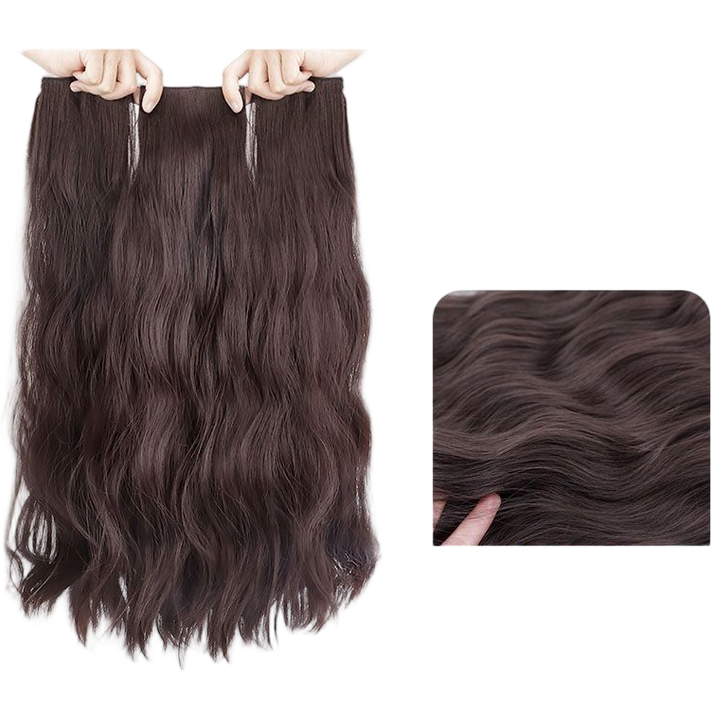 Water Wave Clip In Hair Extensions 3 Pieces For Full Head Coverage Human Hair - Picture 15 of 16