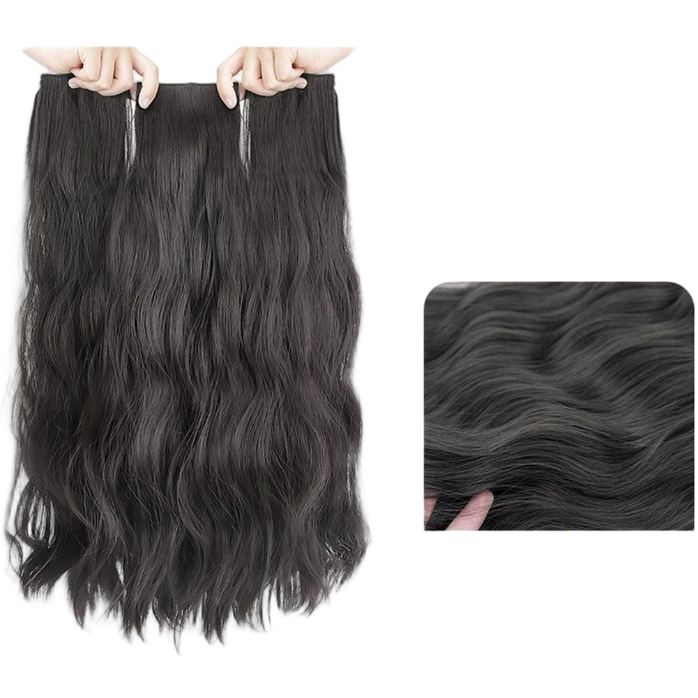 Water Wave Clip In Hair Extensions 3 Pieces For Full Head Coverage Human Hair - Picture 13 of 16