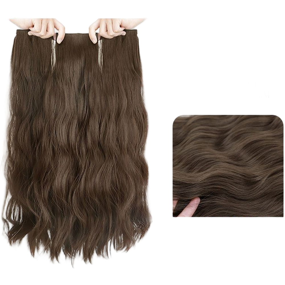 Water Wave Clip In Hair Extensions 3 Pieces For Full Head Coverage Human Hair - Picture 16 of 16