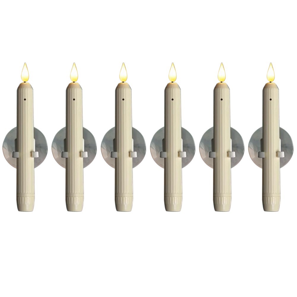 For Christmas Dusk-to-dawn Candles Festive Window Display Battery Operated - Picture 10 of 11