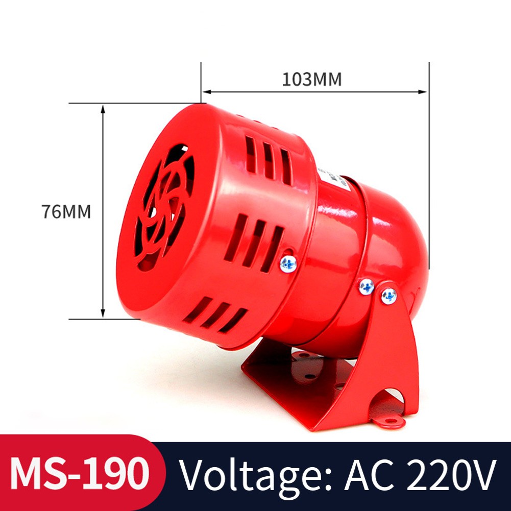 Portable Red Alarm Siren with Quick Installation for Various Locations