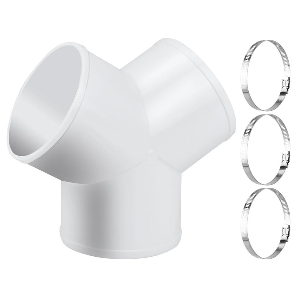 Three Way Exhaust For Hose Adapter Ventilation Pipe for Better Air Distribution