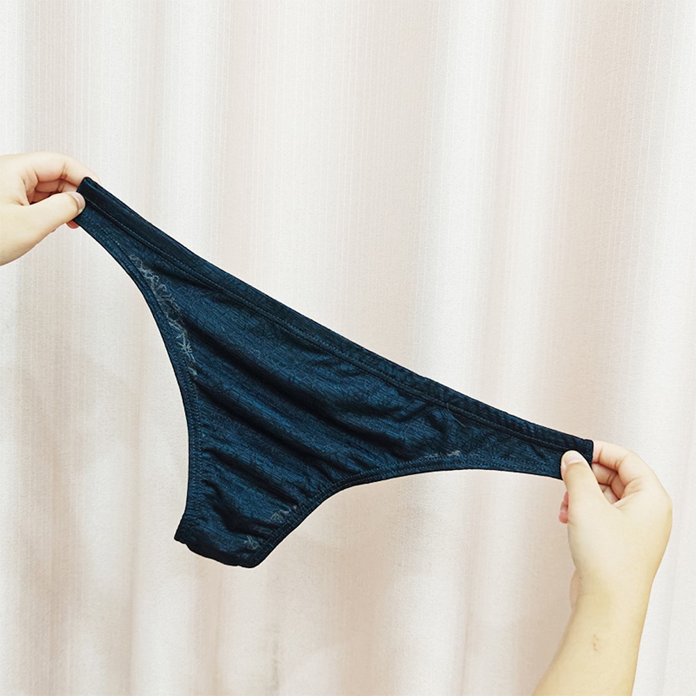 Low-rise Underwear Breathable Pouch Underpants Geometric Pattern Briefs - Picture 17 of 20