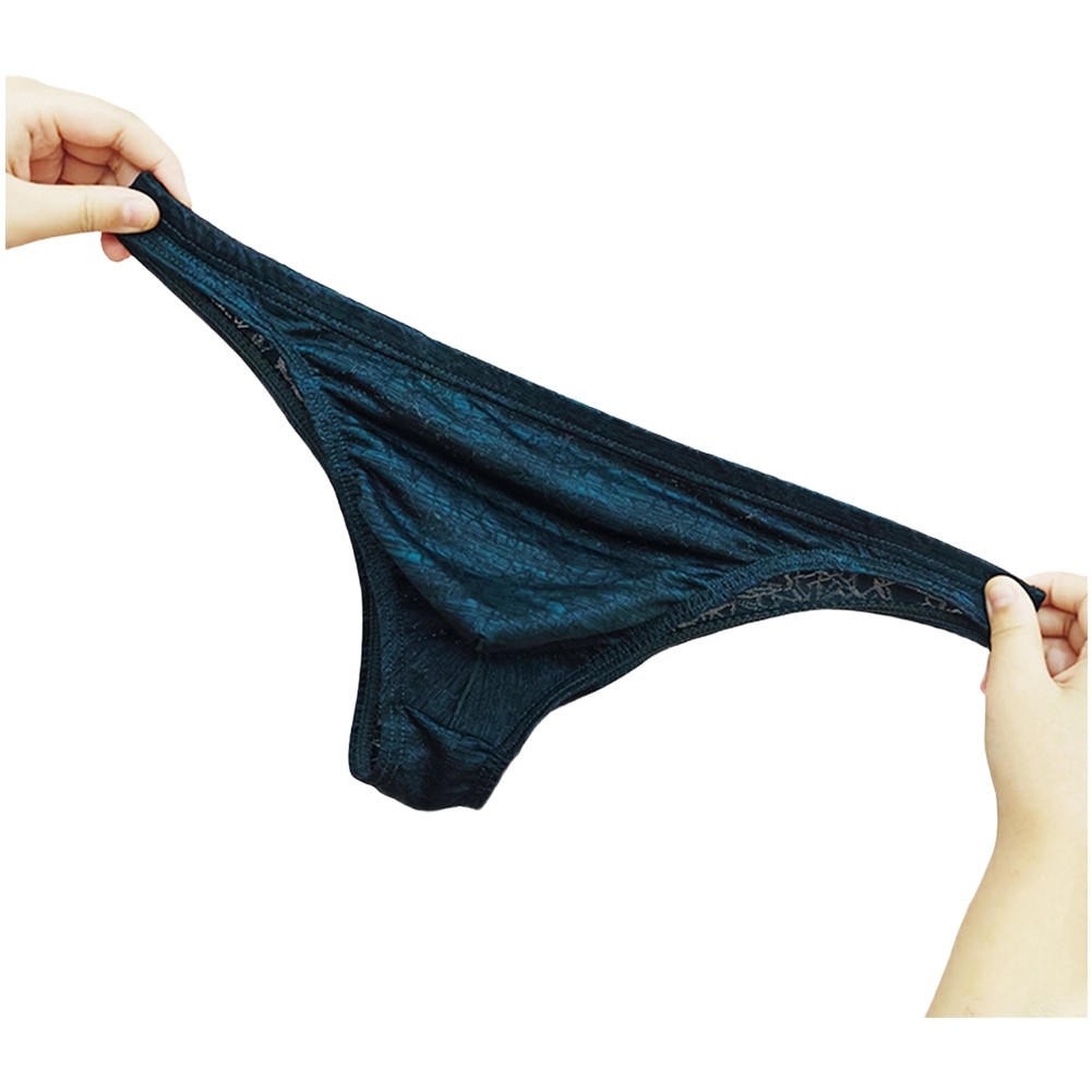 Low-rise Underwear Breathable Pouch Underpants Geometric Pattern Briefs - Picture 16 of 20