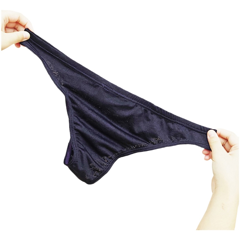 Low-rise Underwear Breathable Pouch Underpants Geometric Pattern Briefs - Picture 19 of 20