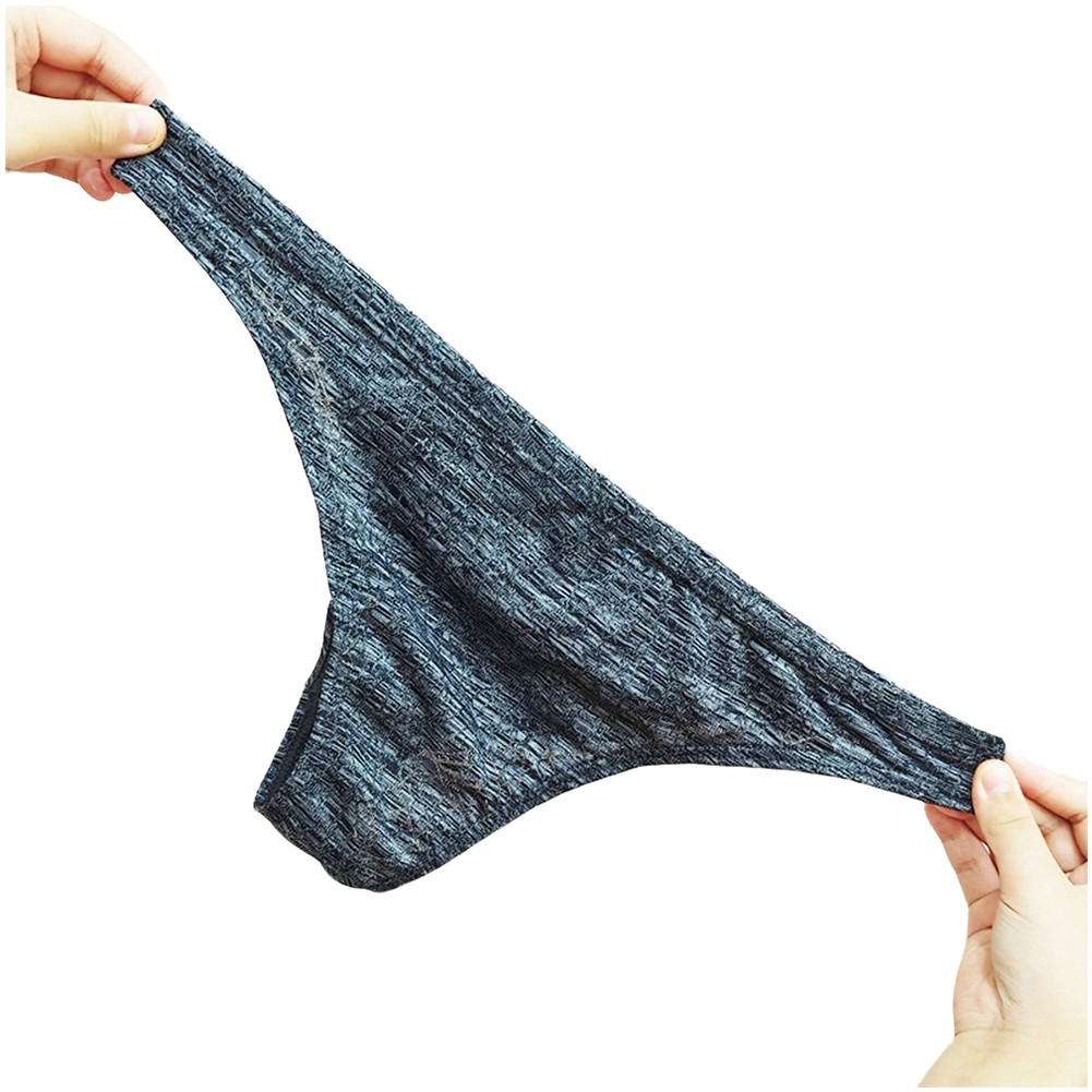 Low-rise Underwear Breathable Pouch Underpants Geometric Pattern Briefs - Picture 11 of 20