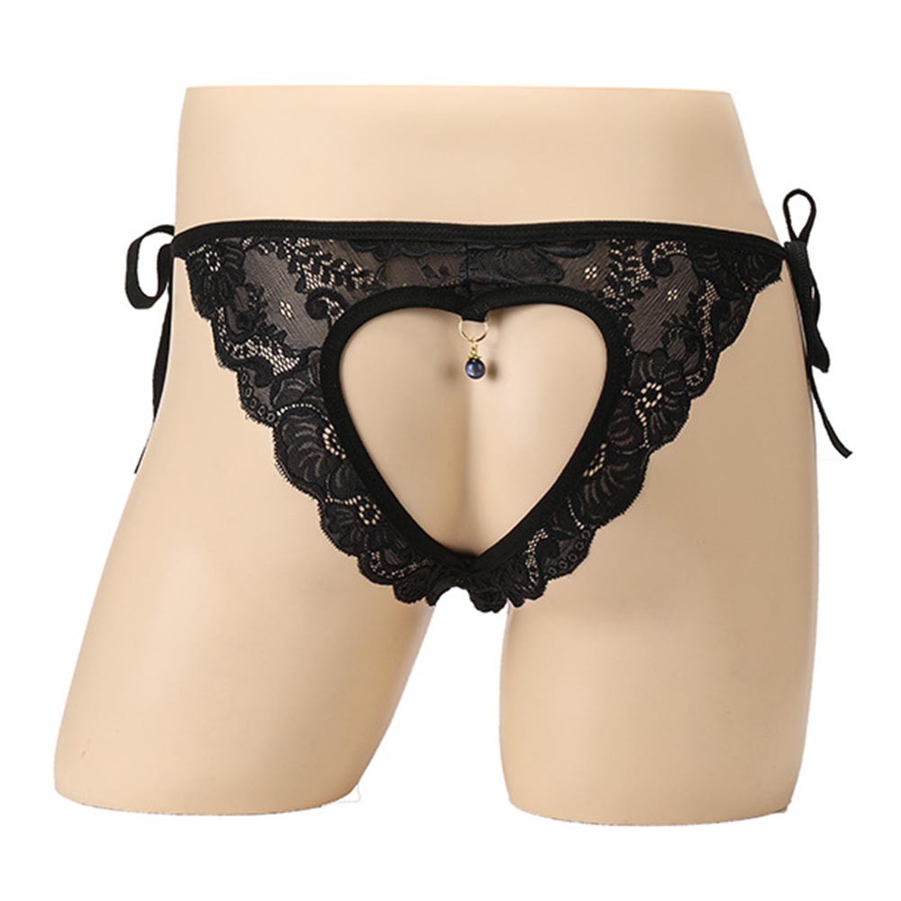 Men Sexy Lace Low Waist G-Strings Pouch Underpants T Panties Underwear Briefs - Picture 24 of 34