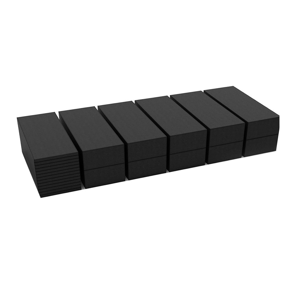 Black EVA Foam Pads 20 Pack Wall and Bed Protection Two Different Sizes