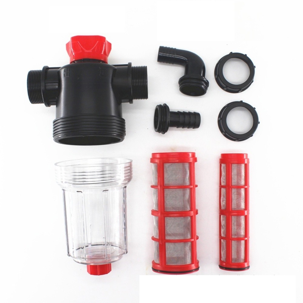 Irrigation Water Pump Filter Inline Strainer with Double Layer Fine Mesh Design