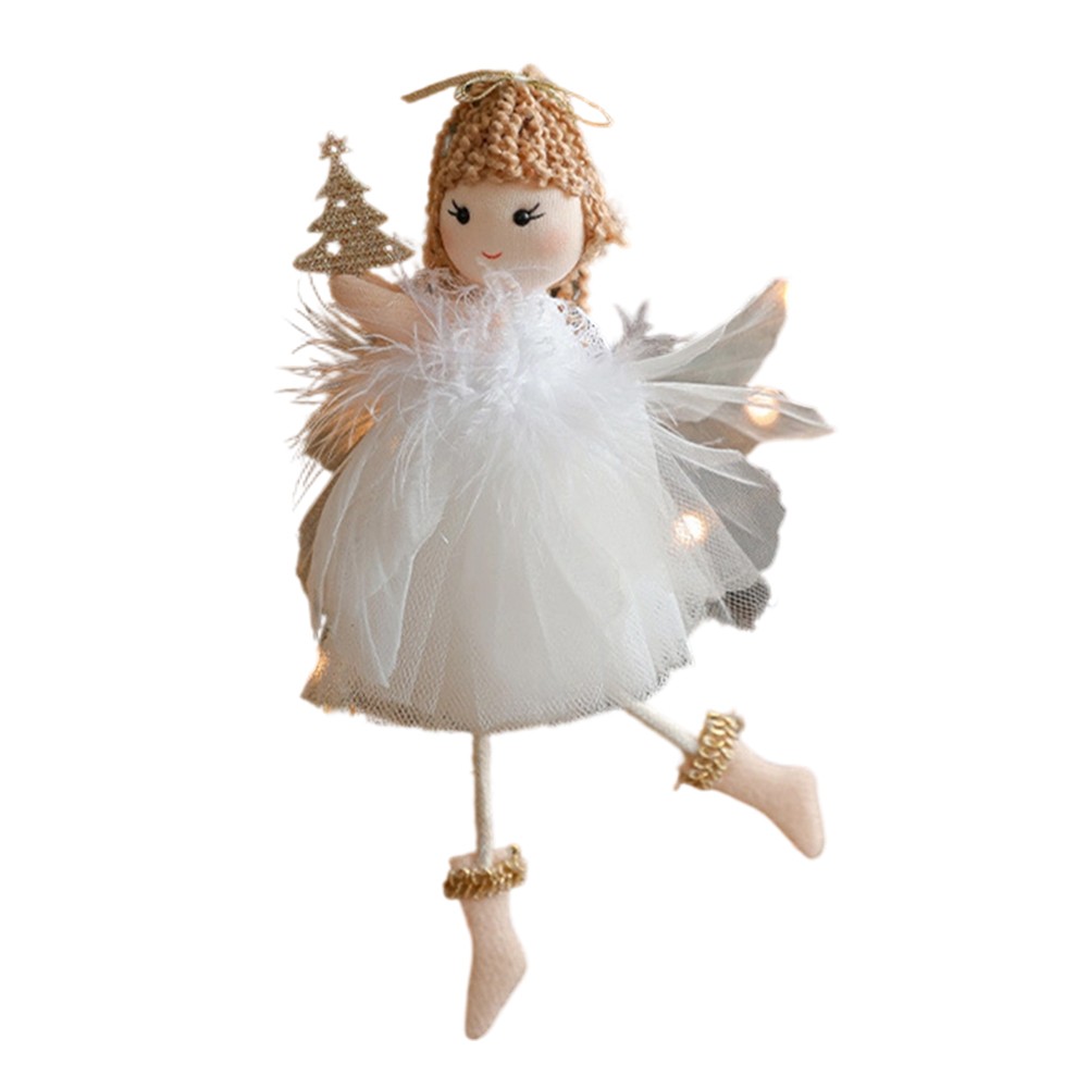 Colgante de Navidad para Árbol Lindo Muñeca Ángel y Niña Decoración de Tul - Imagen 20 de 20