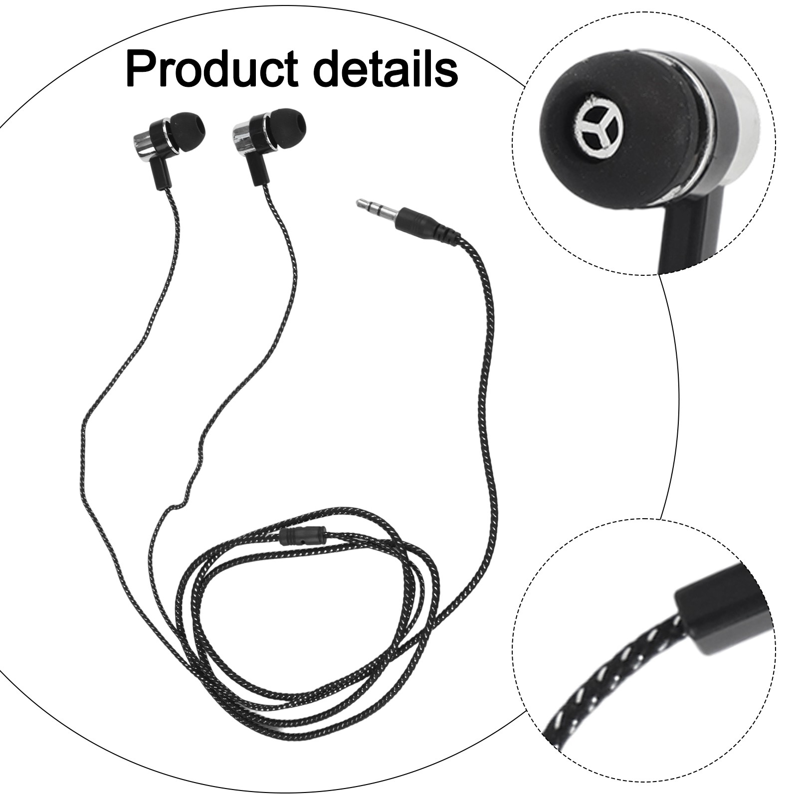 Earphone 3.5mm Audio Connector Noise Isolation Design 32 Ohm Impedance - Picture 56 of 72