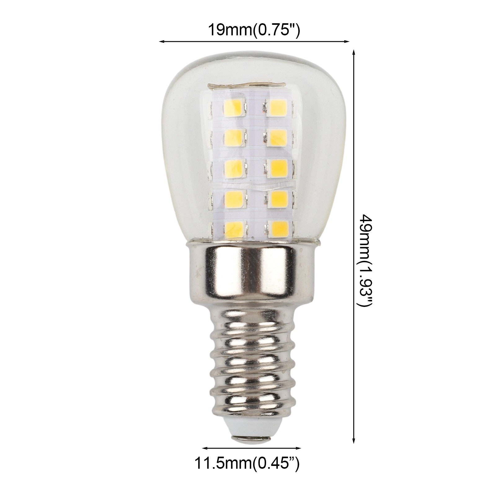 Refrigerator Light LED 220V Bulb Light E12 Led Refrigerator Lamp 3014 - Picture 21 of 36