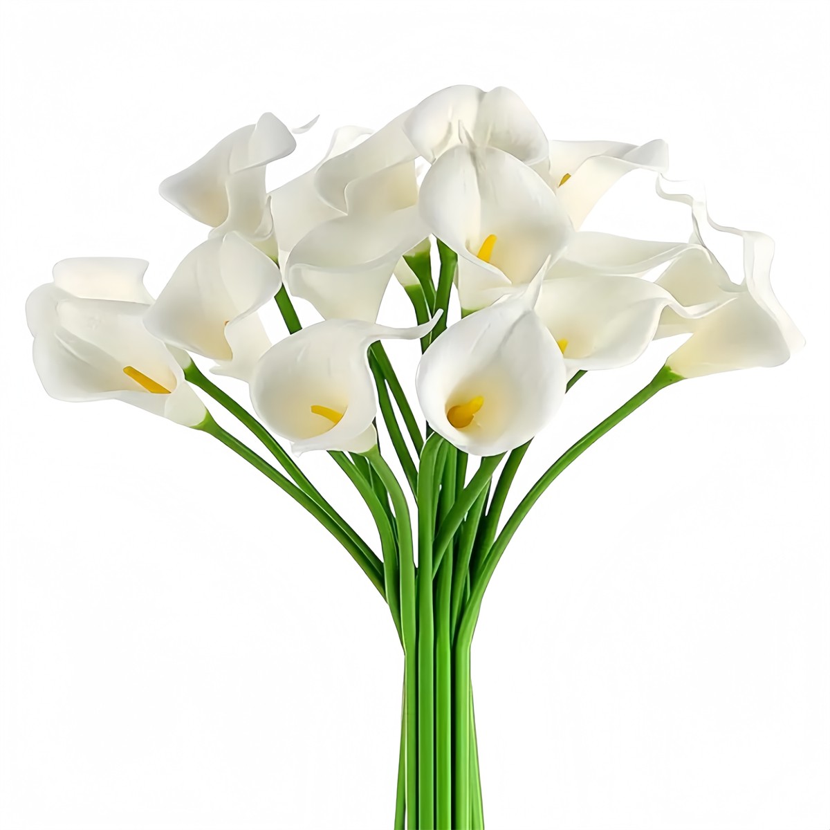 10Pcs PU Artificial Calla Lily Flowers for Wedding and Event Decoration