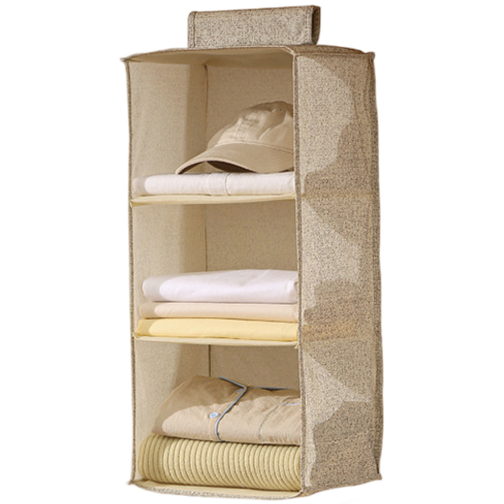 Multi Layer Foldable Hanging Storage Organizer for Clothes and Small Items