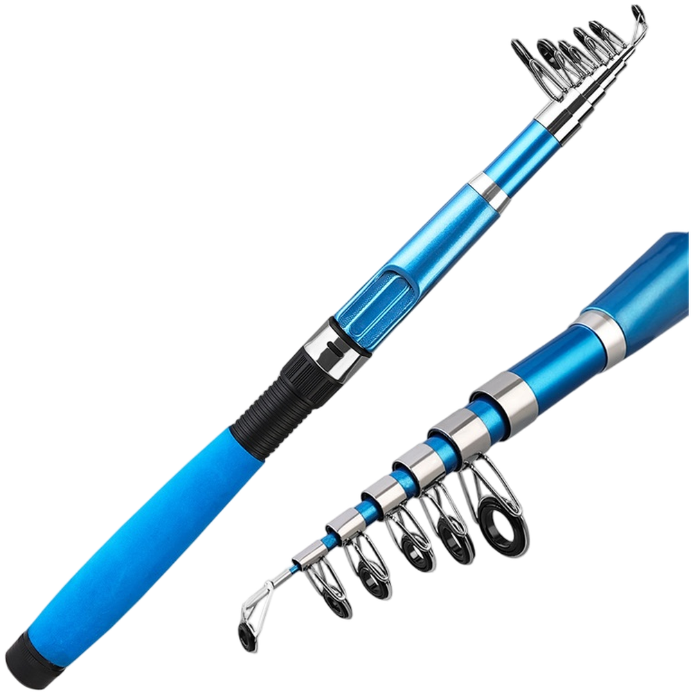 Compact Telescopic Sea Fishing Rod 18m 21m Fiberglass Casting Rod for Beach