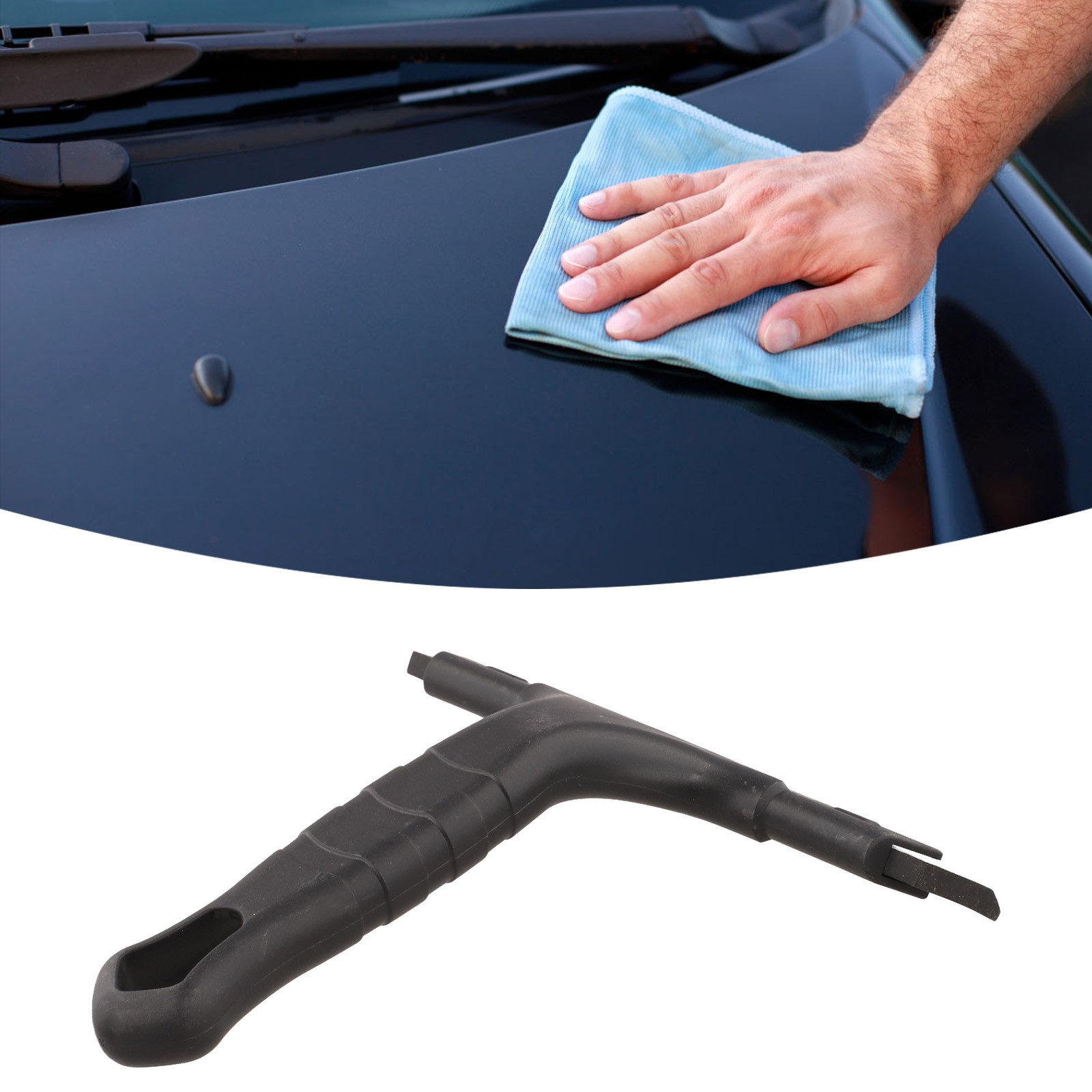Easy to Use Multifunctional For Window Cleaning Wiper with Silicone Scraper