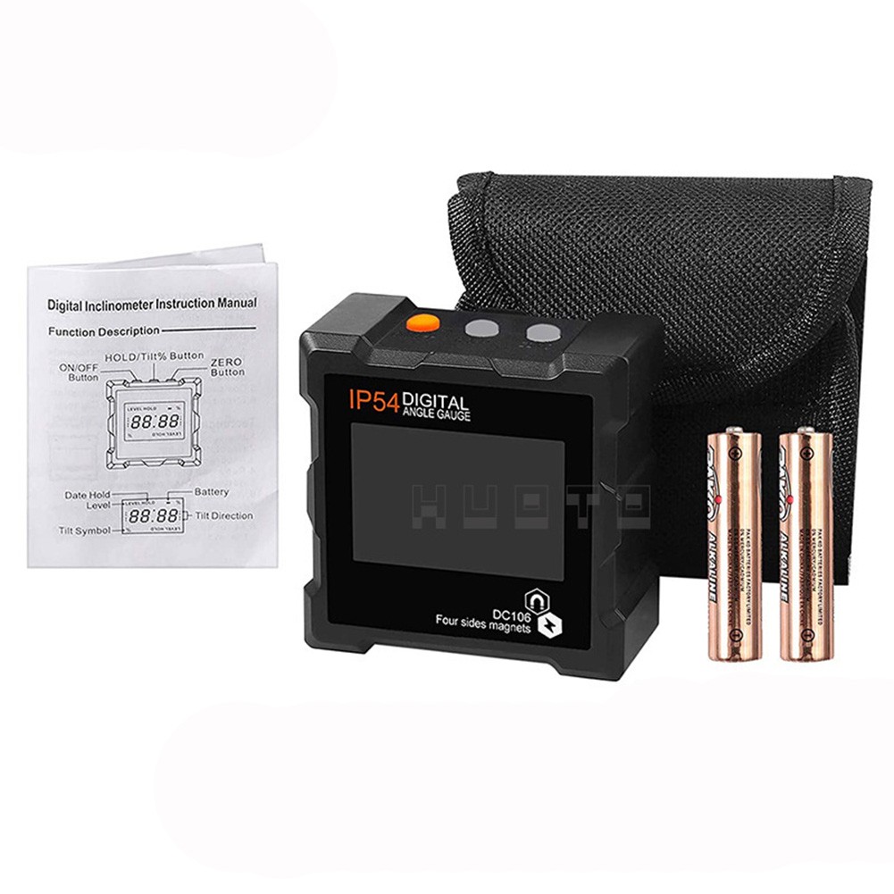 High Precision Digital Inclinometer with IP54 and Easy Operation LCD Screen