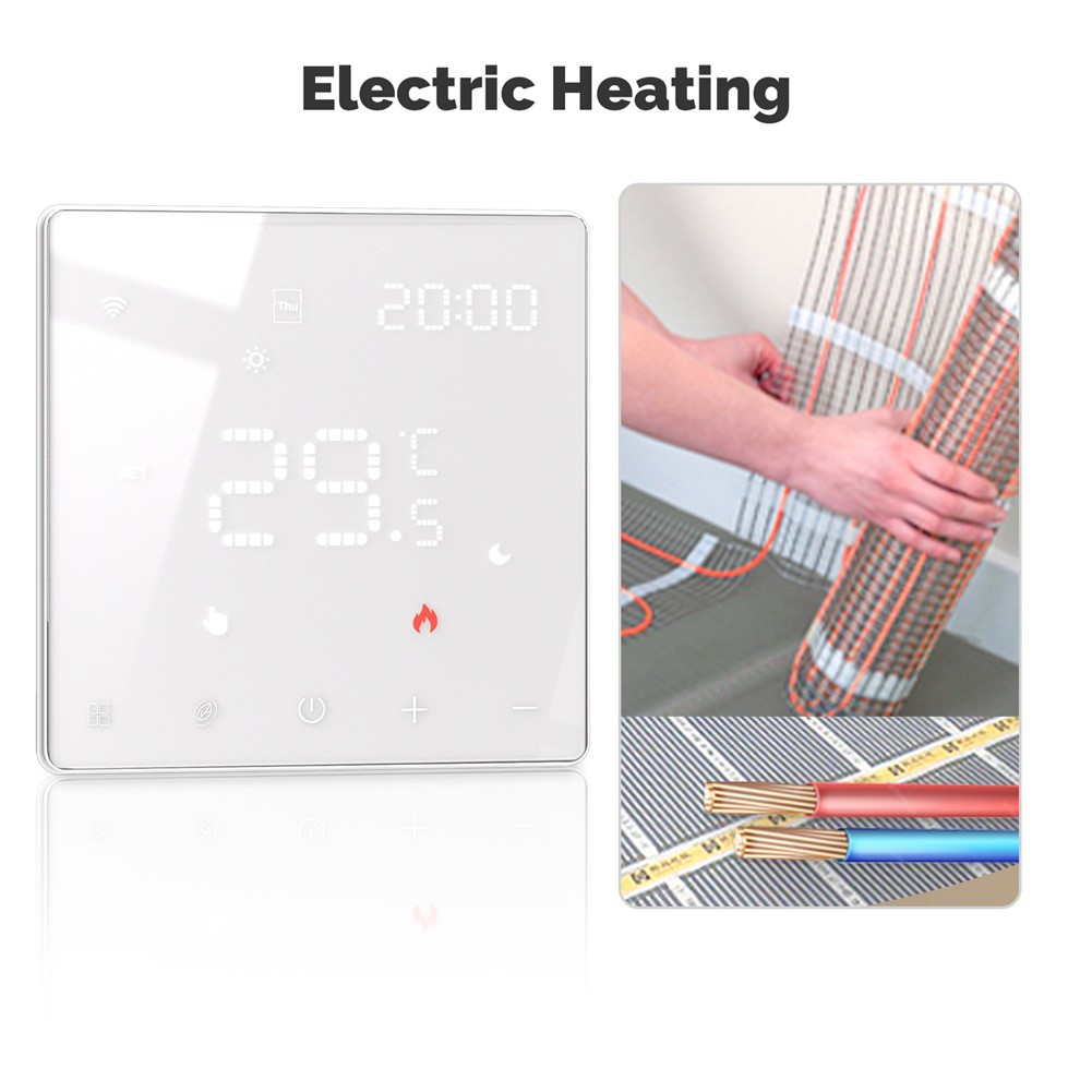 Smart Thermostat with WiFi and LCD Touch Screen for Temperature Settings