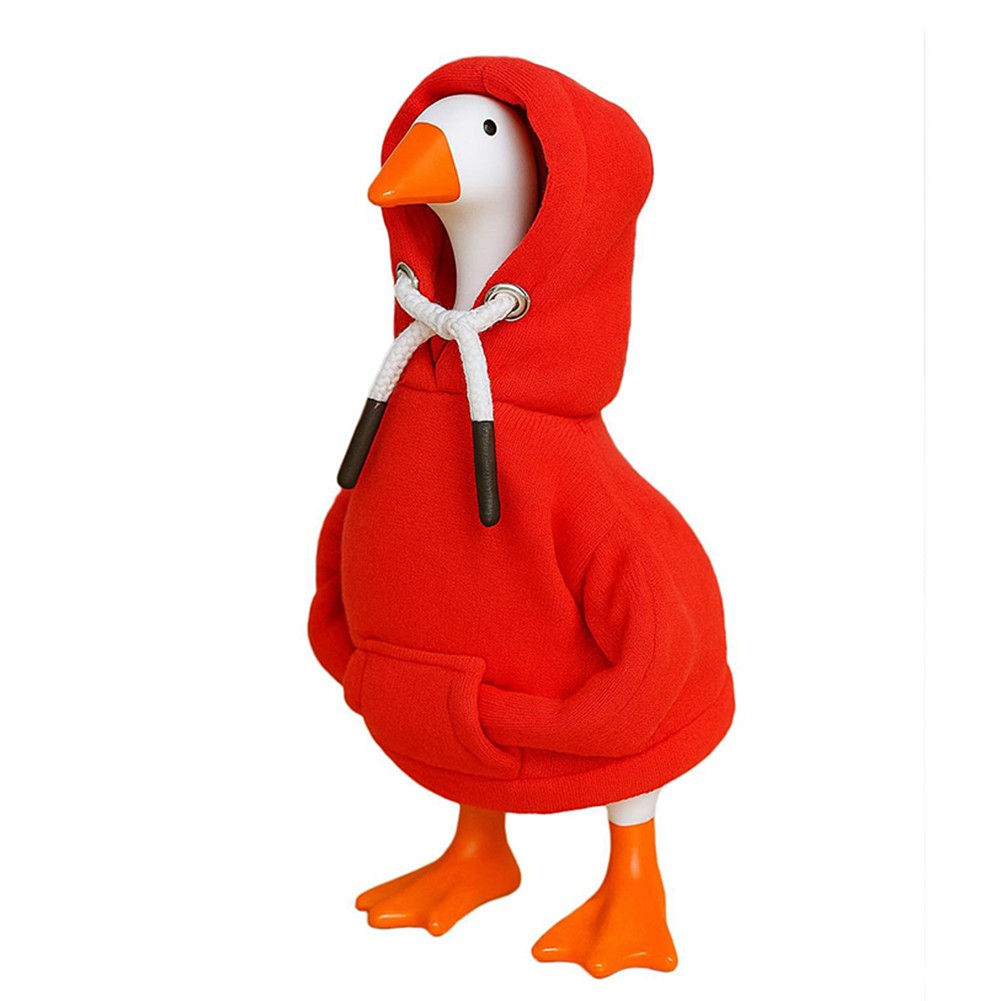 Soft Red Hoodie for 7 Inch Desk Goose Cotton Blend Cozy Fit Fun Desk Decoration