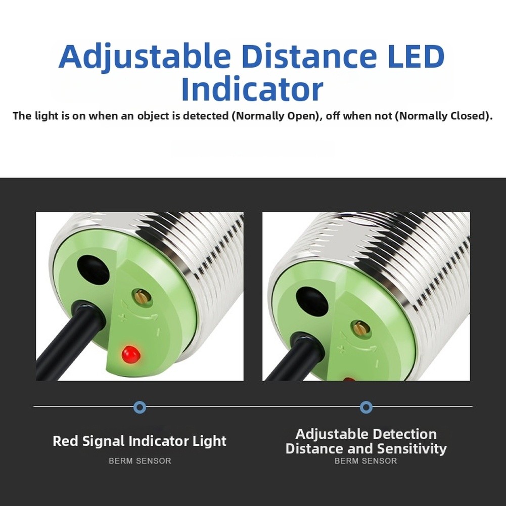CR30 Series M30 Capacitive Proximity Switch Sensor with 15mm Sensing Range