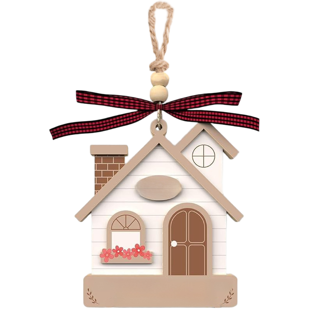 Europäischer Stil hängende Holz Auto Ornament mit Seil für Zuhause oder Auto - Picture 25 of 26