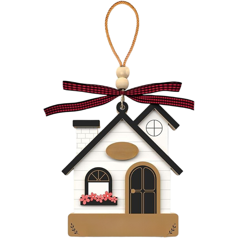 Europäischer Stil hängende Holz Auto Ornament mit Seil für Zuhause oder Auto - Picture 17 of 26