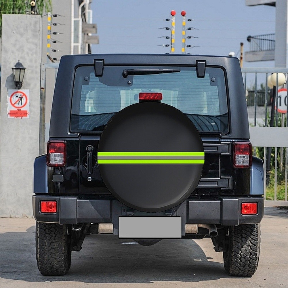 Car Tire Cover Waterproof with Reflective Safety Strips for RV and Truck Use - Picture 24 of 34