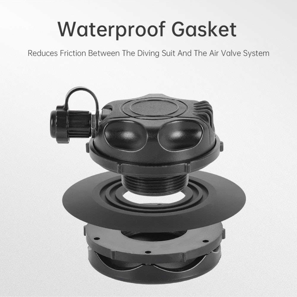 Válvula de escape de admisión de traje seco de buceo repuesto de plástico inflado rápido - Imagen 14 de 24