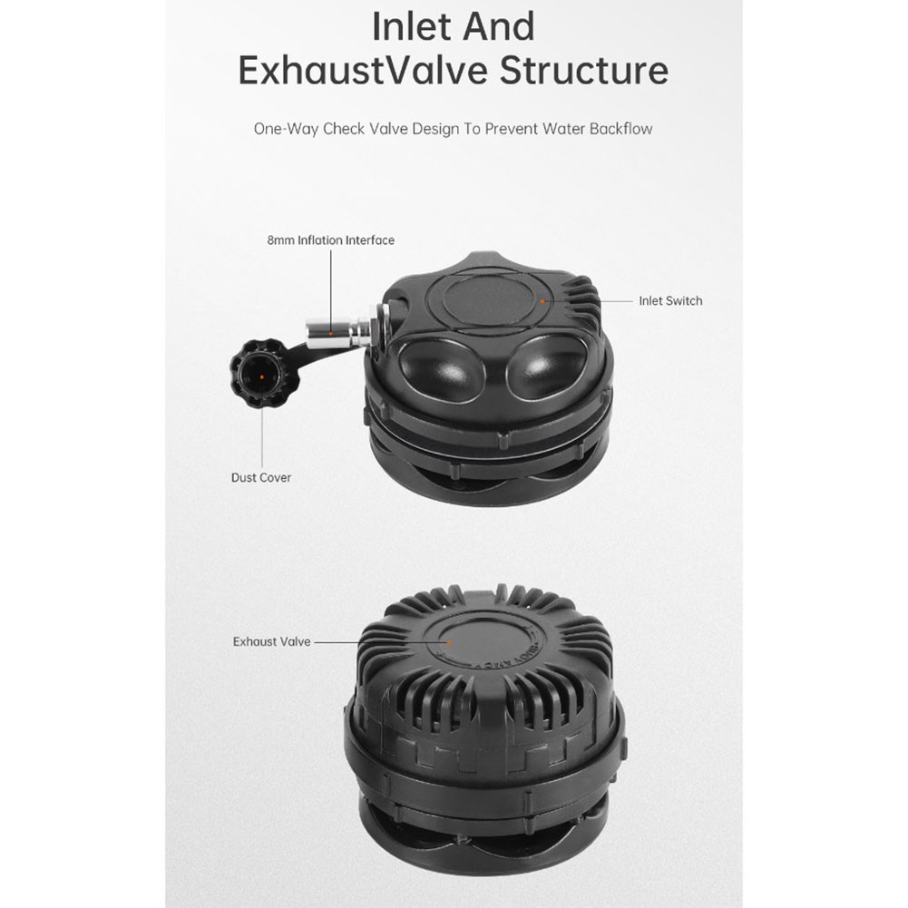 Válvula de escape de admisión de traje seco de buceo repuesto de plástico inflado rápido - Imagen 15 de 24