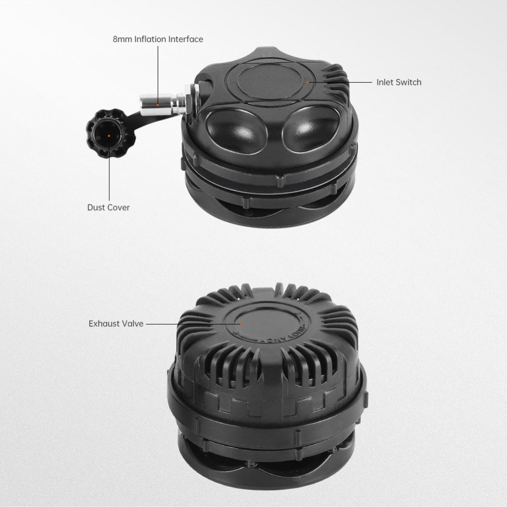 Válvula de escape de admisión de traje seco de buceo repuesto de plástico inflado rápido - Imagen 18 de 24