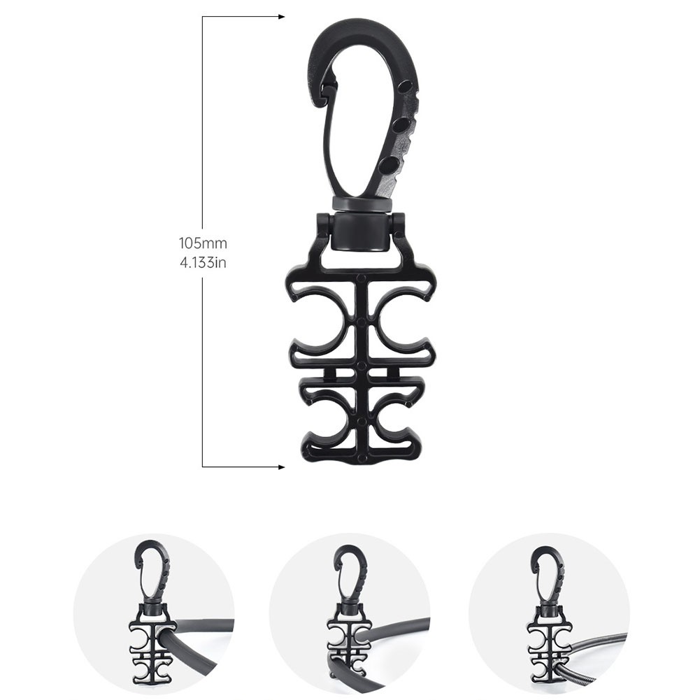 Quick Release Scuba Hose Holder Clip for BCD Regulator For Second Stage - Picture 24 of 30