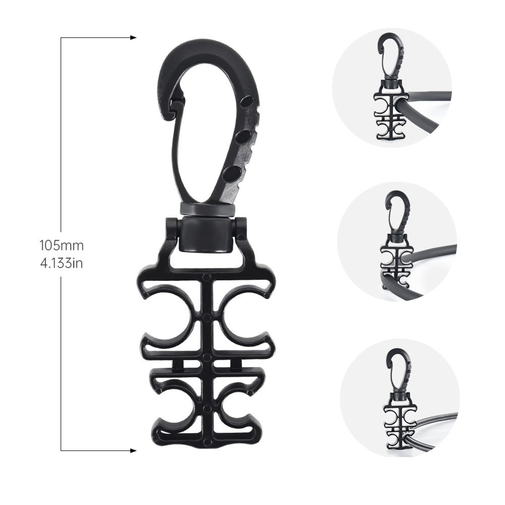 Quick Release Scuba Hose Holder Clip for BCD Regulator For Second Stage - Picture 20 of 30