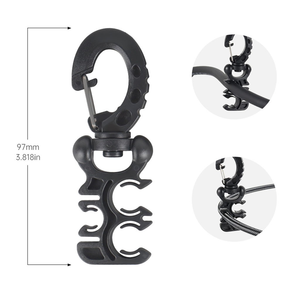 Diving Clip 360° Rotation Clip Easy Hose Routing For Second Stage Regulator - Picture 25 of 27