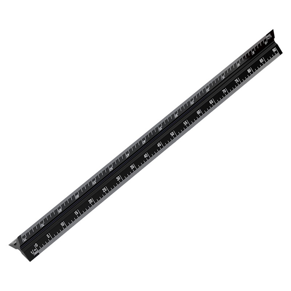 Engineer Scale Ruler Triangular Metal Aluminum Alloy for Drafting and Plans